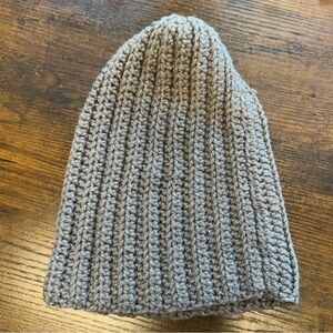 Cozy Tan Crochet Beanie